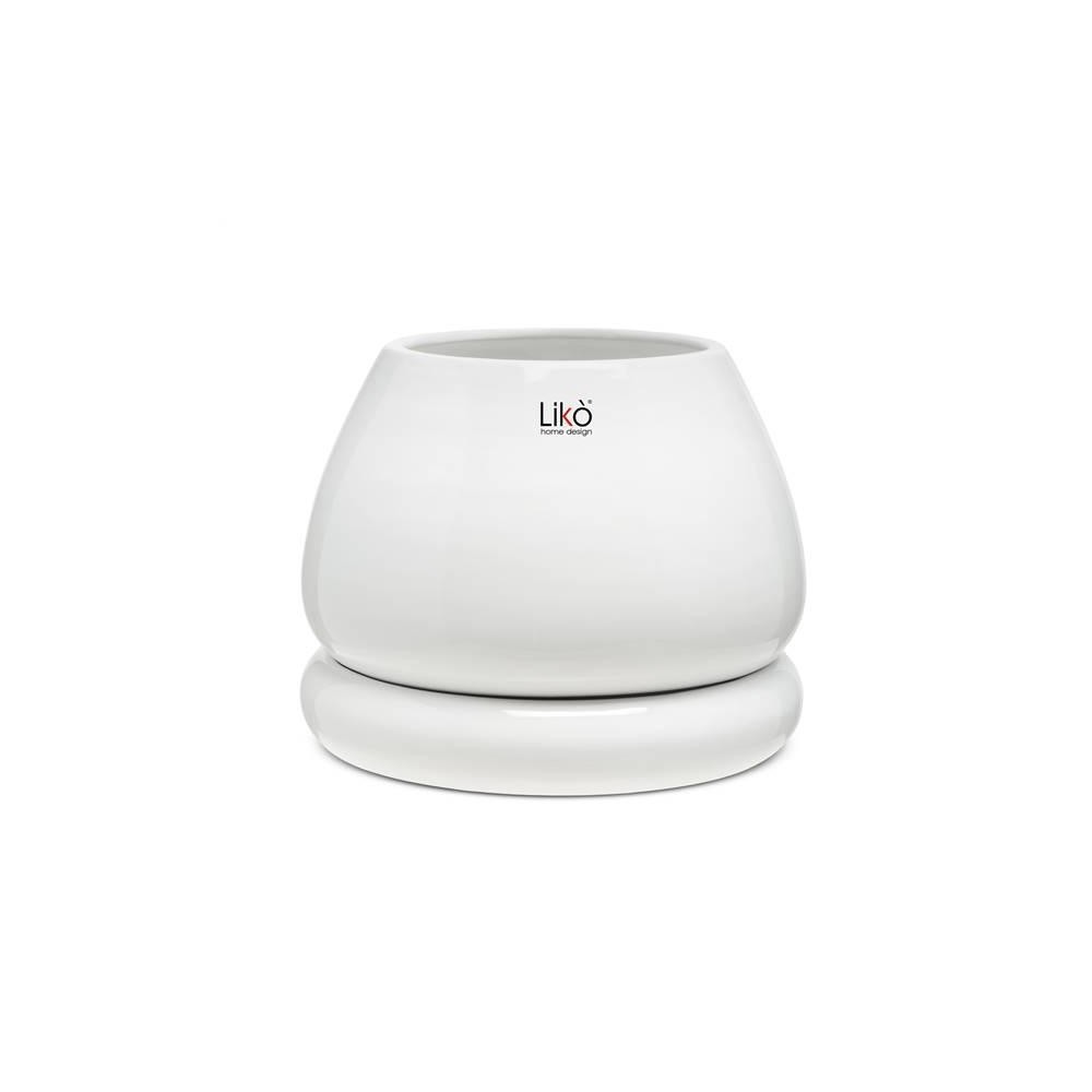 VASO NIKO D. 15 H 16  PLATE - WHITE